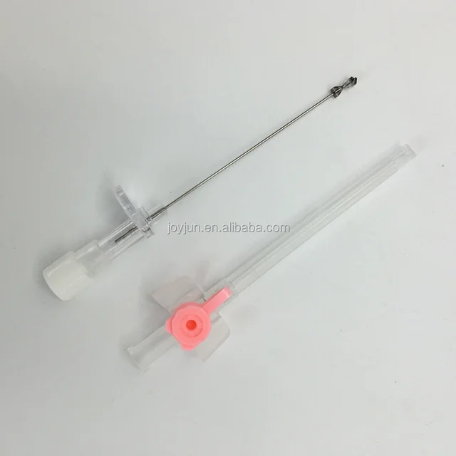 disposable safety intravenous iv cannula with injection port