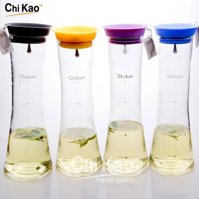 eco-friendly borosilicate blown glass water bottle