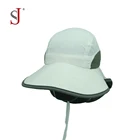 Sun Shade Cap Neck Cover Nylon Fishing Cap Face Cap Back Flap Hat Military Hat With String