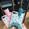 soft lovely pig animal cute cartoon girl case phone accessories case for iphone 6 7 8 X, for Samsung galaxy S2 S4 note7