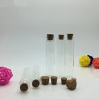 empty transparent 20ml glass wishing bottle Drifting bottle with cork for gift