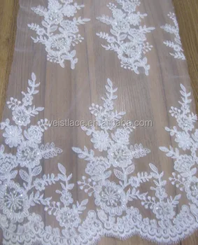 2015 flower tulle embroidery sequin fabric beaded lace tulle