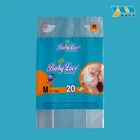Wholesale custom printed disposable packaging ldpe baby diaper packing bags with handle
