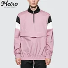 OEM Mens Sports Wear Color Block Windbreaker Hoodie Track Jackets