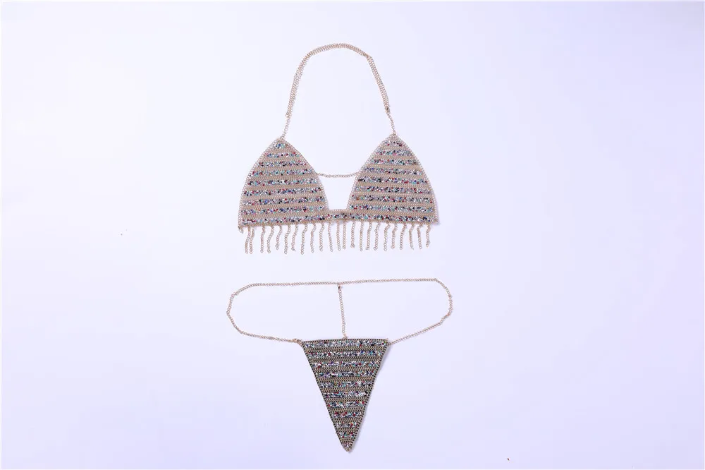 Sexy Women Crystal Rhinestone Bikini Set Buy Sexy Women Bikini Sexy