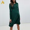 Dongguan High Quality Fashion Maternity Dresses Wholesale Pregnancy Clothes Long Sleeve Nursing Dress