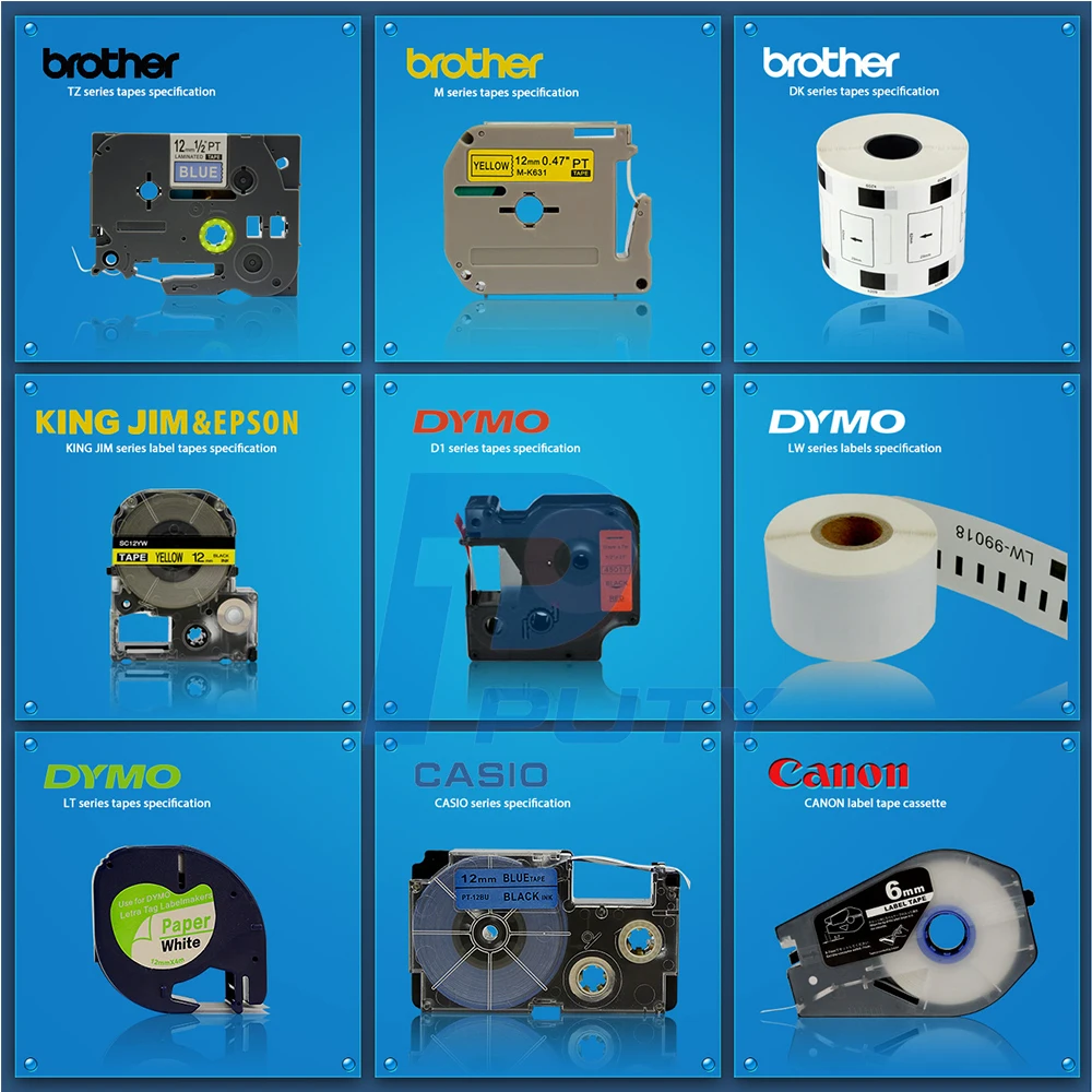 Professional Manufacturer compatible brother m tape M-K221 in 9mm black on white