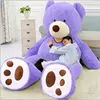 Huge Size 200cm 260cm 340cm Giant Bear Skin Huge Teddy Big animals peluche Bear Comfortabling Super Quality Soft Toys for Girls