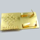 Metal Jewelry Name Plate China Suppliers Jewelry Rose Gold Custom Logo Metal Plate Label