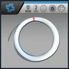 Pure and natural color 2mm ptfe teflon tube
