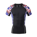 Professional Sportswear Manufacturer Custom Tattoo Sleeve Rash Guards Mens Fitness Shirt