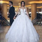 Elegant Bridal Wear Princess Ball Gown Fashion Beaded Wedding Dress