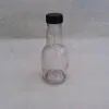 160ml clear Soju/wine/juice glass bottle with plastic screw cap