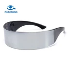 Funny Futuristic Wrap Around Monob Costume Sunglasses Mask Novelty Glasses Halloween Party Party Supplies Decoration