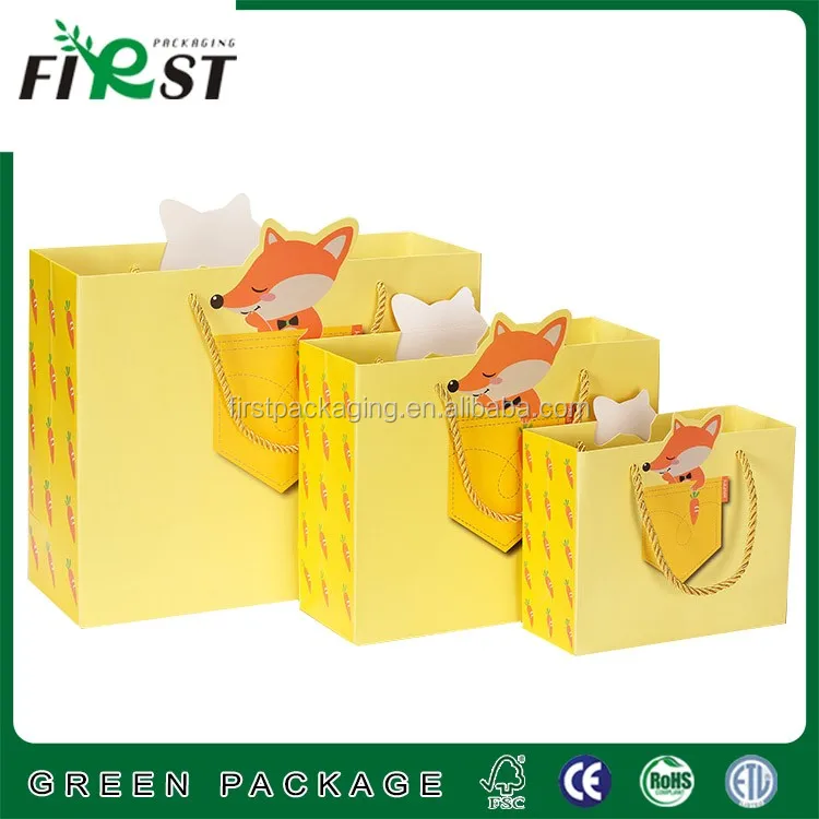 shanghai high quality fancy paper gift bag