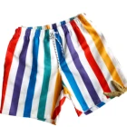 Quick Dry Man Sporting board shorts Trousers Summer Mens Surf Stripe beach short men