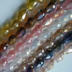 evil eye 4x6 murano drop beads wholesale faceted gem lapidary drop crystal beads