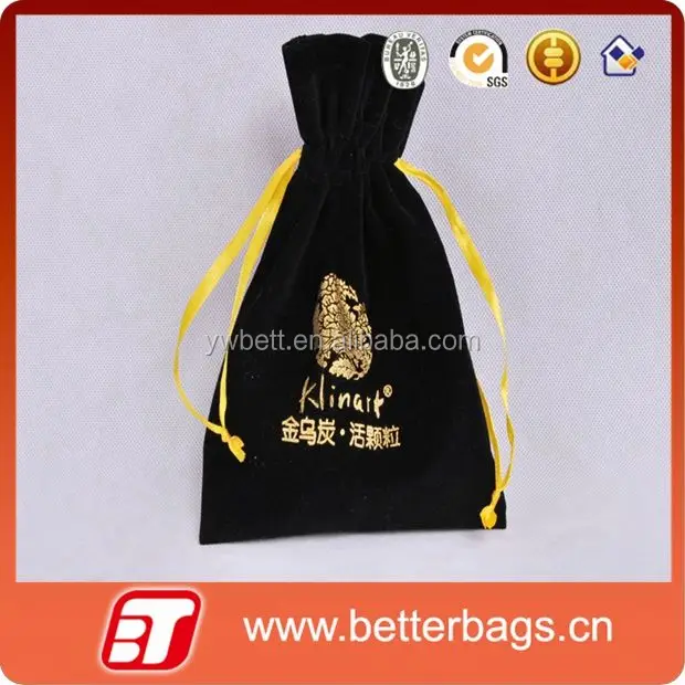 th black small drawstring organza gift bags for phone