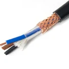 Copper conductor XLPE insulated and PVC sheathed twined shielded flexible power electrical cable wire