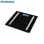 Customized Smart APP 180KG Glass Bluetooth Weight Digital Body Analysis Fat Scale