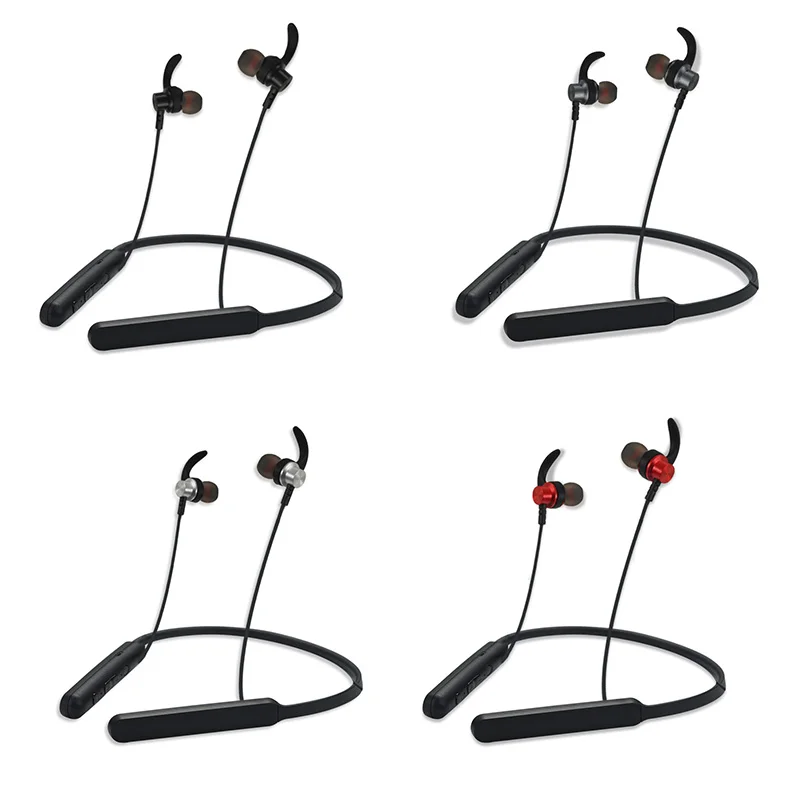 Magnetic Wireless Headset True Stereo Bt 5.0 Pluggable Tf Card Neckband Headphone - ANKUX.COM