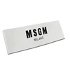 Top quality custom made woven branded logo satin label for clothing