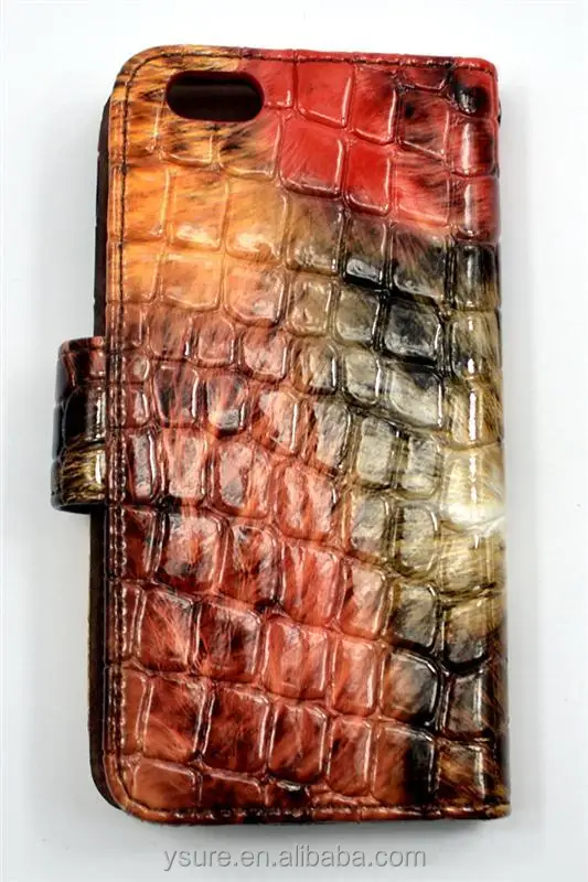 Crocodile Pattern Top Grade Flip Wallet Leather Phone Case For BLU Life One XL with PVC ID and credit card slots