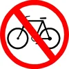 No Parking Bike Lane Road Safety Sign with Graphic