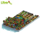 Large inside playground structures, forest children theme park equipment, customized kids amusement park