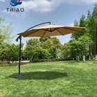 outdoor cantilever patio hanging waterproof sun umbrella canvas parasol
