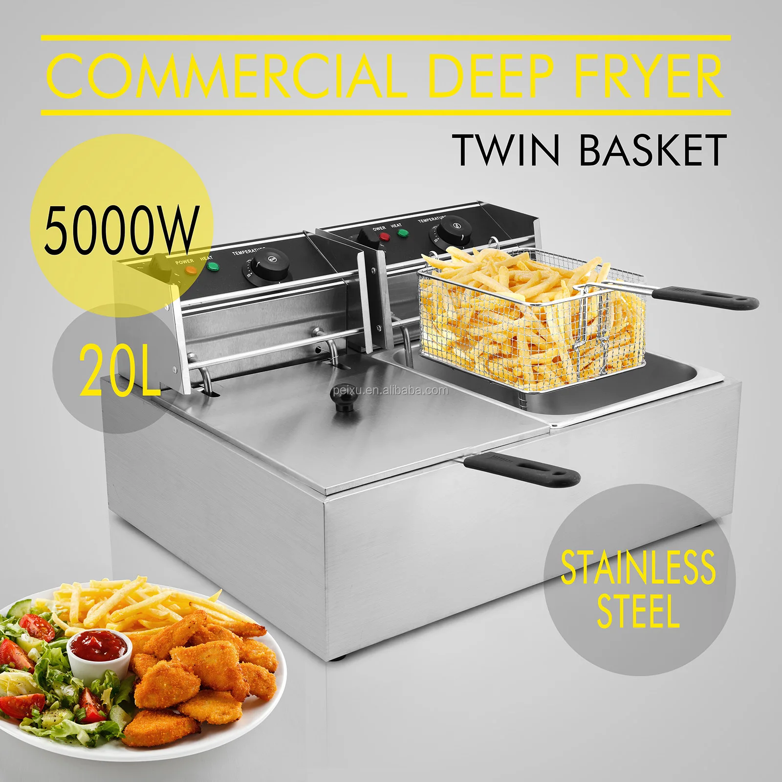 Vevor L Electric Commercial Deep Fryer Buy Air Fryer Deep Fryer Gas