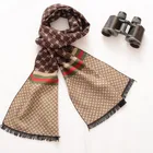2015 fashion custom cashmere woven football scarf for man