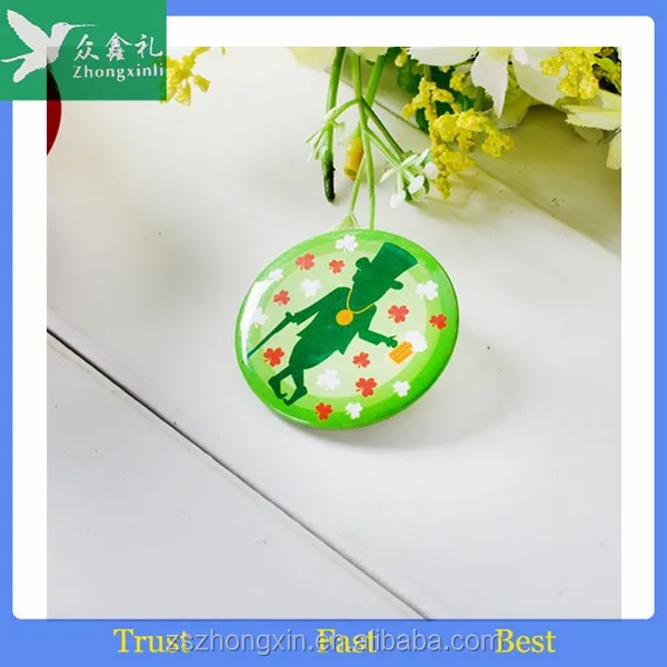 promotional cheap custom tin button badge