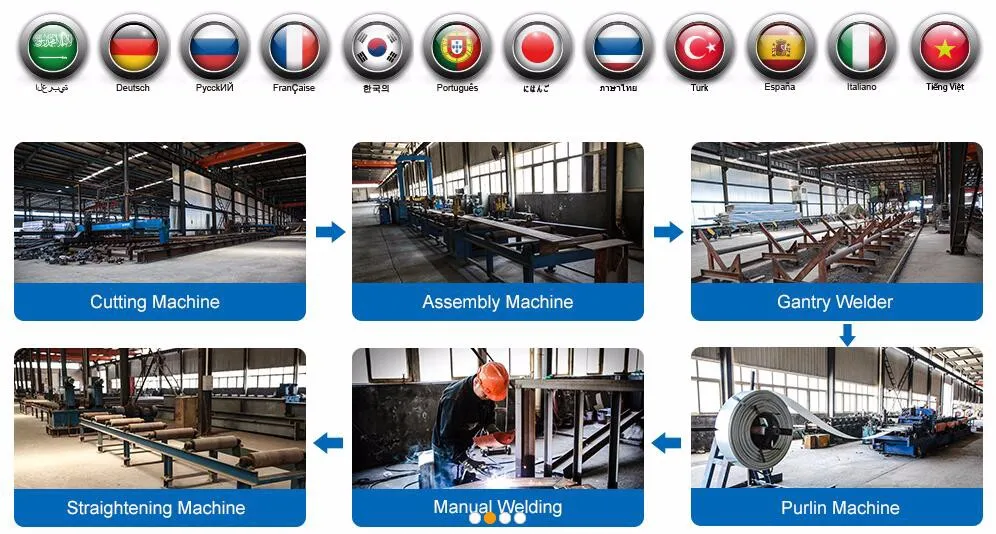 Used storage shed light steel prefabricated warehouse GM-0210