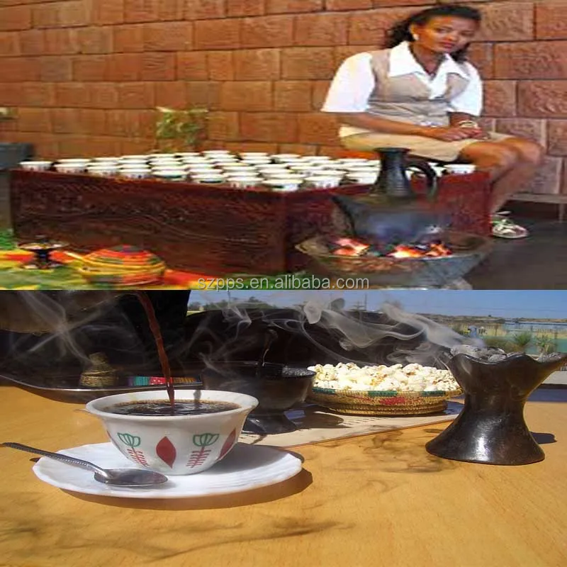 Jebena Ethiopian Eritrean Habesha Traditional Coffee Cup Cinis On