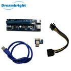 pci e riser card x1 x16 VER009s with led and cable USB 3.0