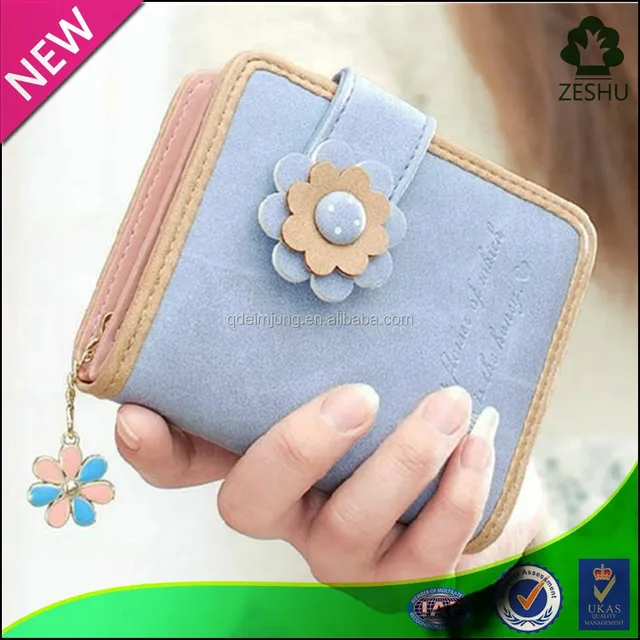 nice-looking pu young girl clutch wallet