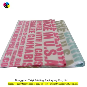 color personalise custom printed wrapping gift thin tissue paper