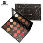 SEPROFE 15 Natural color eyeshadow kit diamond pattern eye palette makeup Eye Shadow Powder