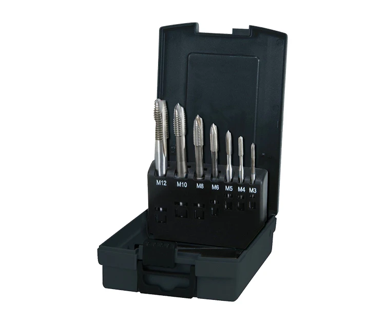 7Pcs HSS Machine Tap Set for Steel Stainless Steel Aluminium Tapping