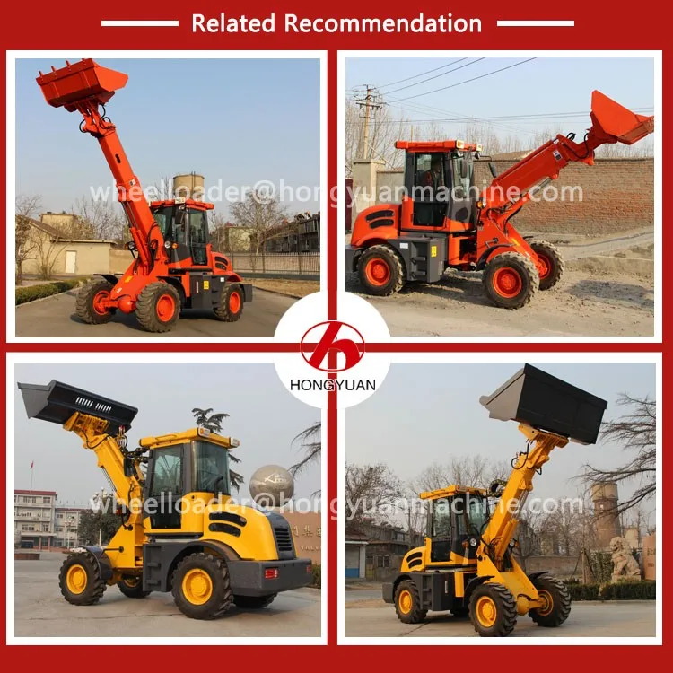 Hongyuan Series Ton Wheel Loader Mini Tractors With Front End Loader