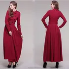 Ladies fashion 2014 winter designs muslim islamic abayas long dresses for women