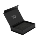 Custom Logo Recycled Cardboard Packaging Magnetic Closure Black Foldable Paper Gift Boxes