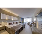 HO-1075 Dubai Hotel Apartment Villa Bed King Size Bed Modern Luxury Wooden Bedroom Furniture