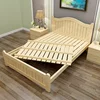 Nordic Style Bedroom Furniture Modern Design Queen Size Solid Wood Bed