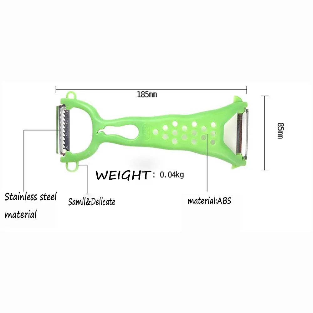 Kitchen Parer Slicer Plastic Vegetable Fruit Turnip Slicers Gadget Helper Peeler Julienne Cutter Slicer Practical Kitchen KC1071