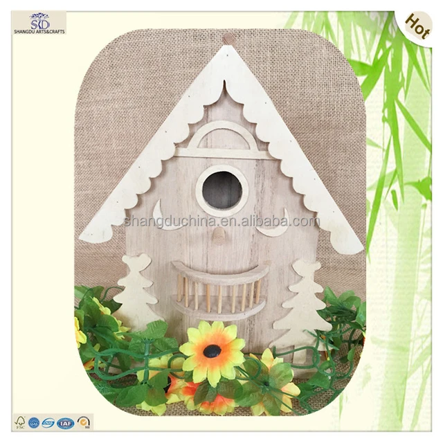 craft house shape wood tableware toy gift box