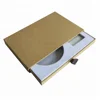 kraft paper cd packaging with EVA inner tray eco friendly boxes