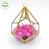 Handmade world garden flower planter project &&&^^Hand Made Art unique design glass geometric antique copper vase