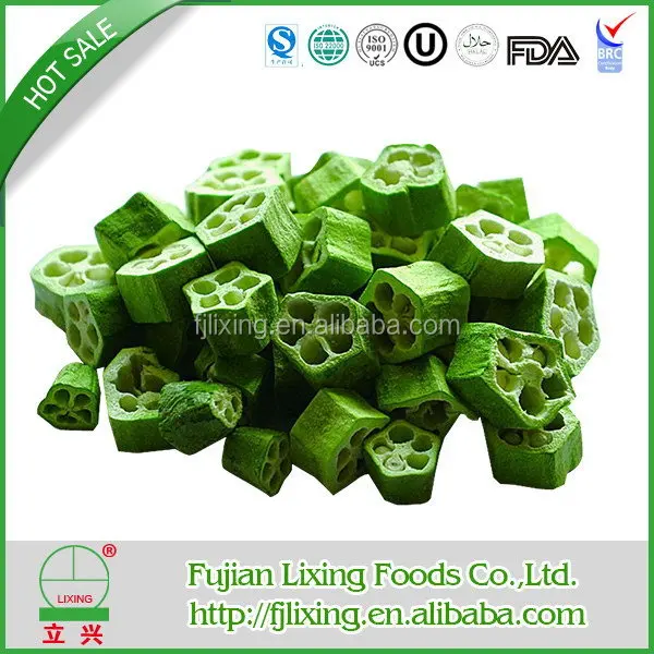 DRY FOOD FD VEGETABLE FREEZE DRIED OKRA WHOLE - 2015 HOT SELLING FOOD